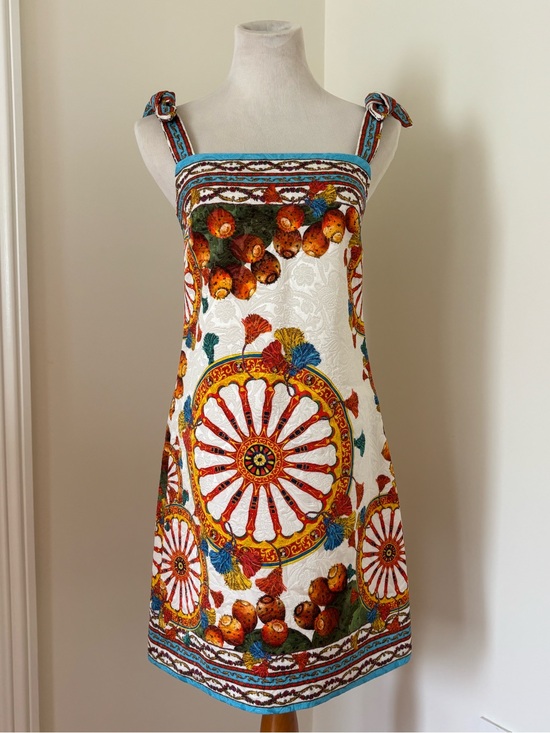 Dolce & Gabbana Dresses & Skirts - Dolce&Gabbana Sicilian Carretto Print Dress, Circa 2014